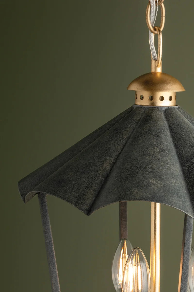 Walsh Lantern Pendant - Ripple Shade