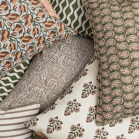 Walter G Rosewood Pillow Pile