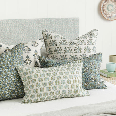 Walter G Slate and Moss Block Prints on Bed