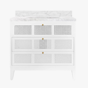 Watson White Lacquered Vanity