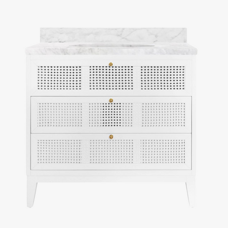 Watson White Lacquered Vanity