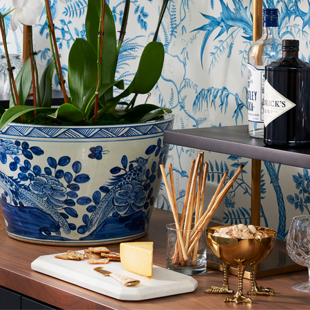 Daphne Brass Bowl Styled on bar