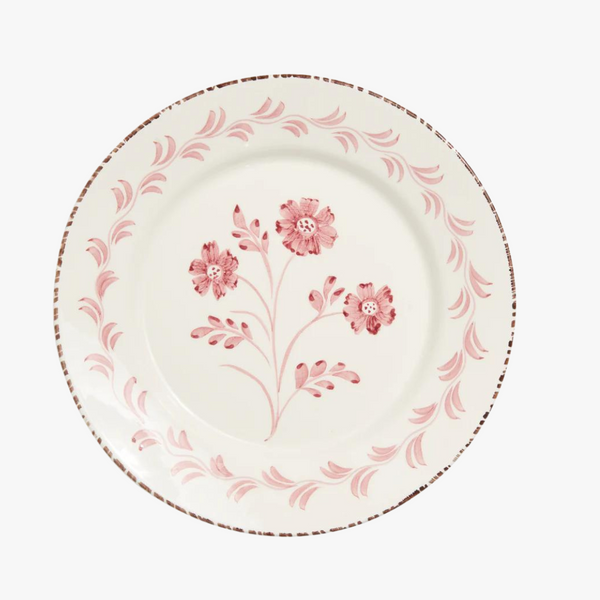 Casa Nuno Pink Flower Plate Hand Painted Dinnerware Dear Keaton