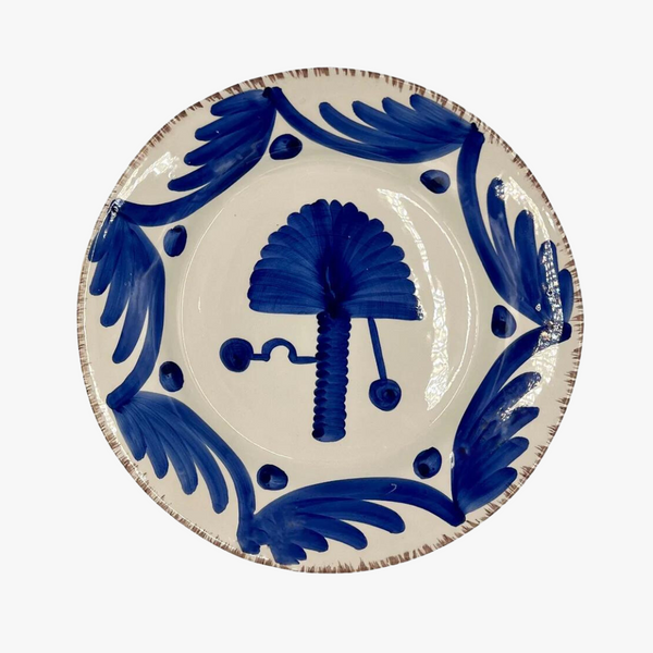 Casa Nuno Blue Palm Plate