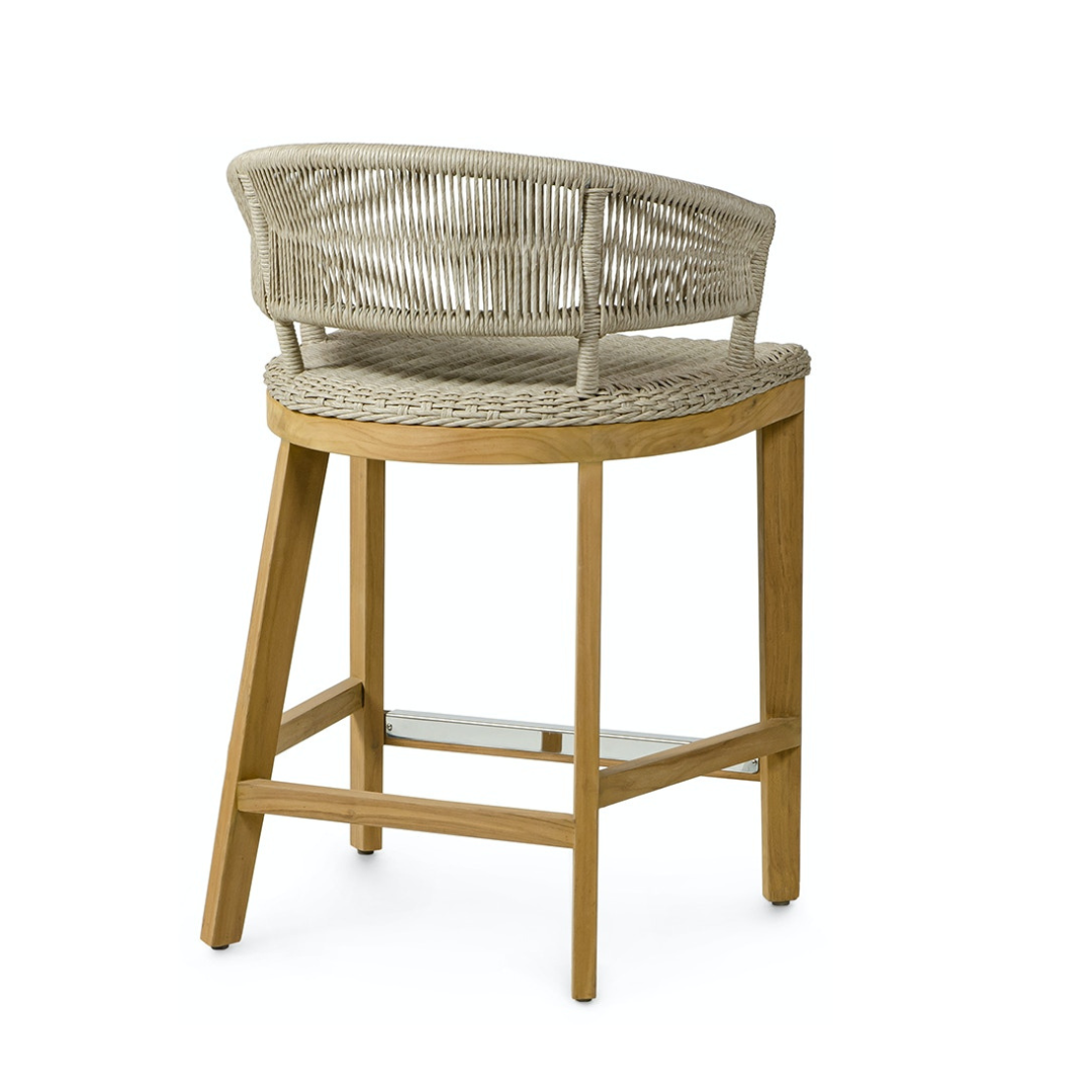 Ashby Outdoor Counter Stool Back View