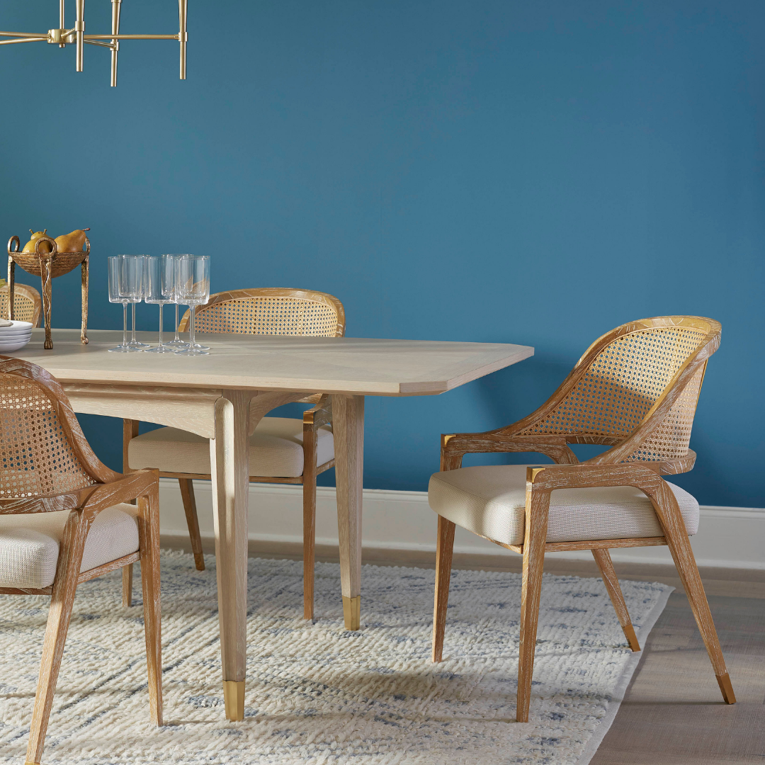 Pascal Cane Dining Chair Styled in Dining Room