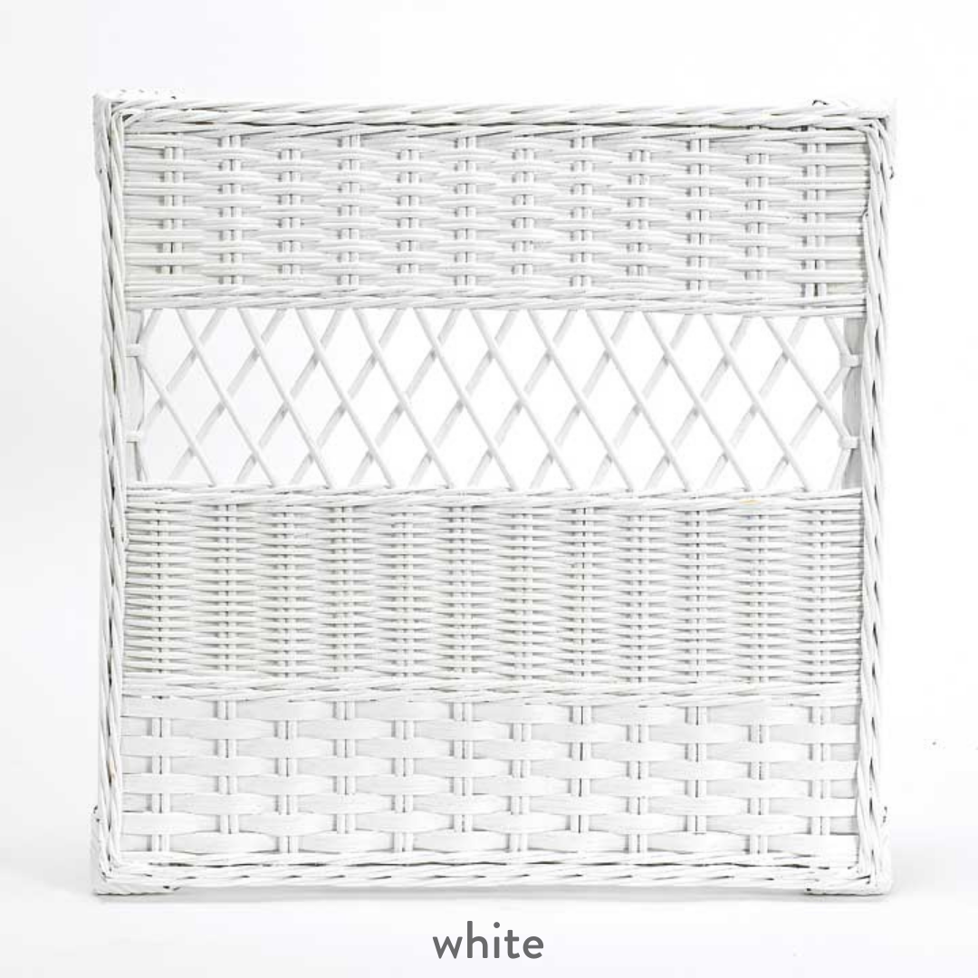 White Wicker Finish