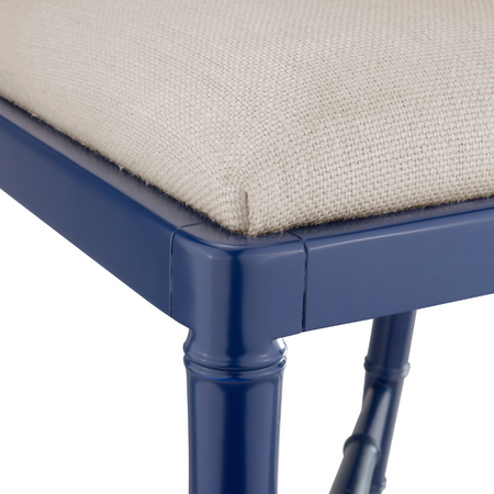 Jardin Sea Blue Counter Stool - closeup