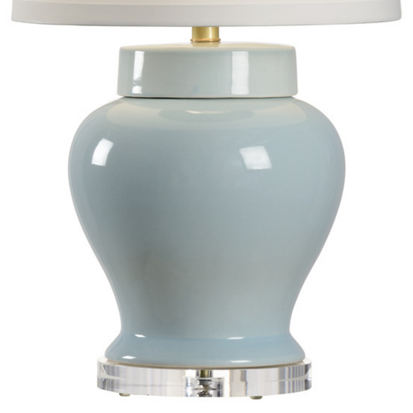 Lilou Soft Blue Table Lamp - base on acrylic