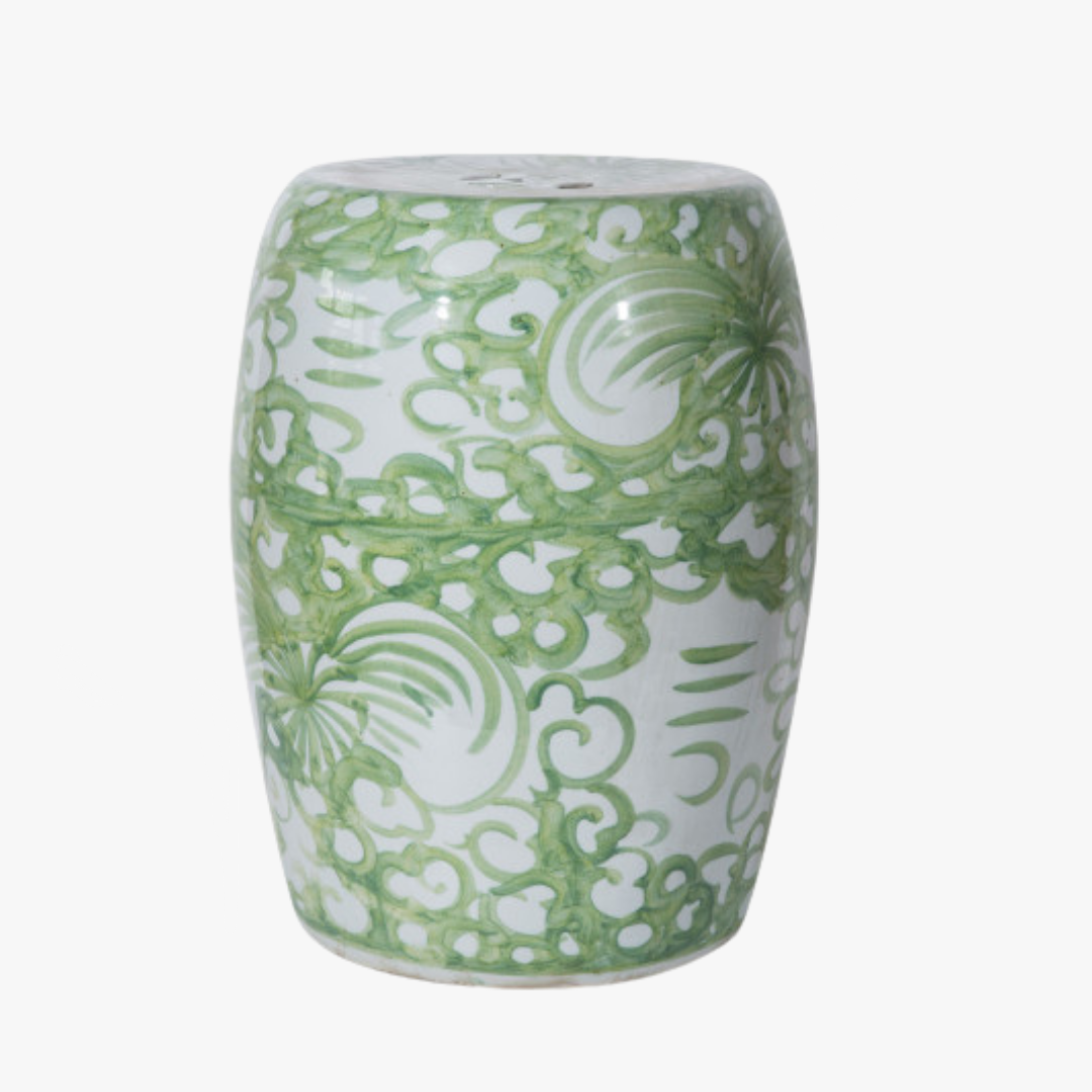 Green Flower Garden Stool by Dear Keaton