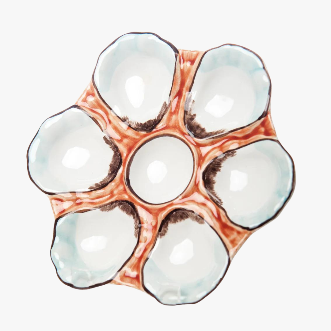 Coral Oyster Plate