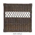 dark walnut wicker finish