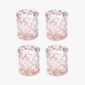 Torcello Pink Spotted Glass Set
