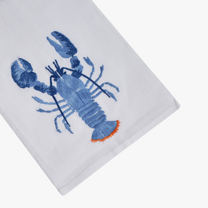 Lobster Embroidered Guest Towel