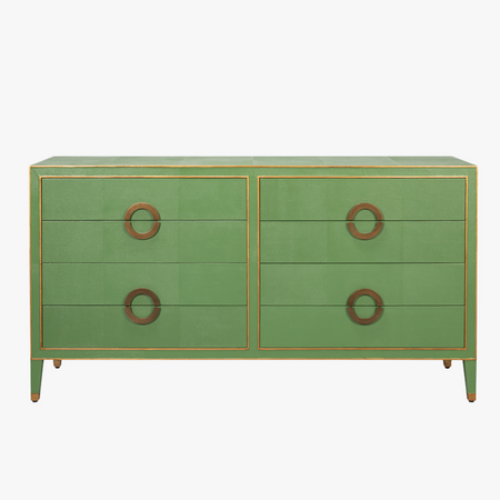 Gideon Verde Shagreen Dresser