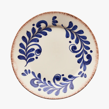 Casa Nuno Blue Scroll Plate
