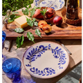 Casa Nuno Blue Scroll Plate Styled Tablescape