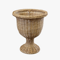 Braided Wicker Urn