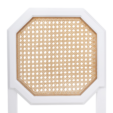 Lana White Side Chair Cane Back Detail