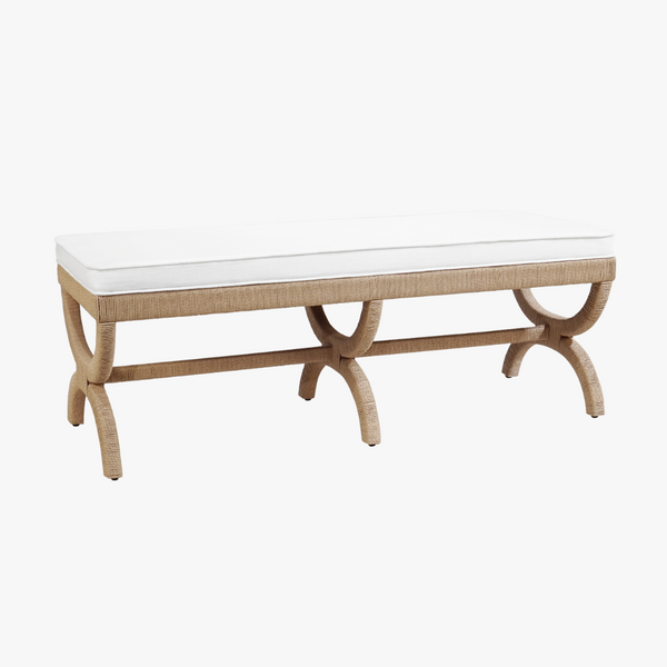 Coastal Rope Bench - Beach House Seating - Dear Keaton