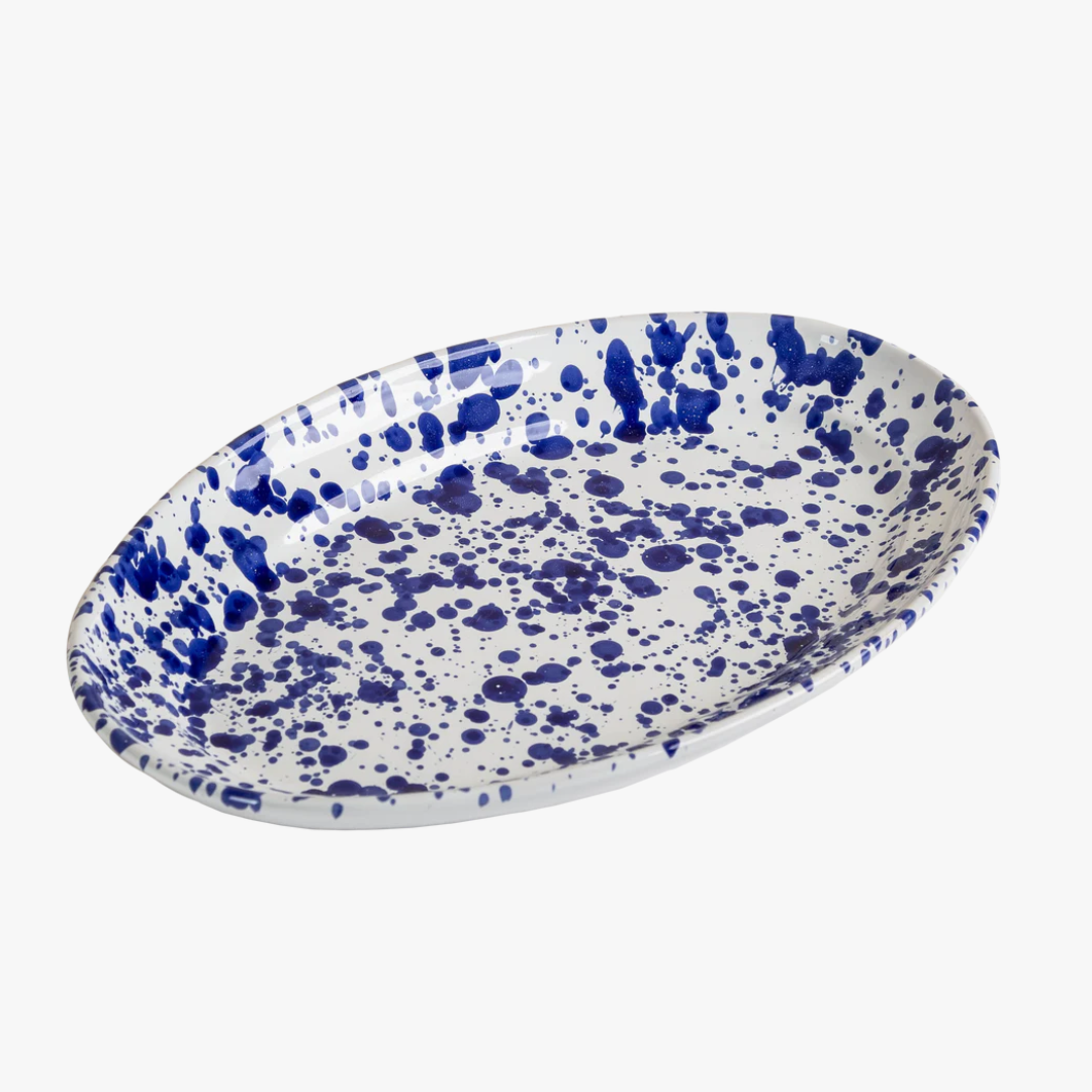 Taverna Cobalt Speckled Platter