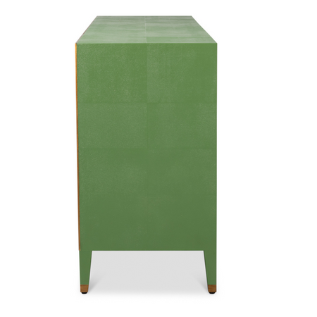 Gideon Verde Shagreen Dresser Side View