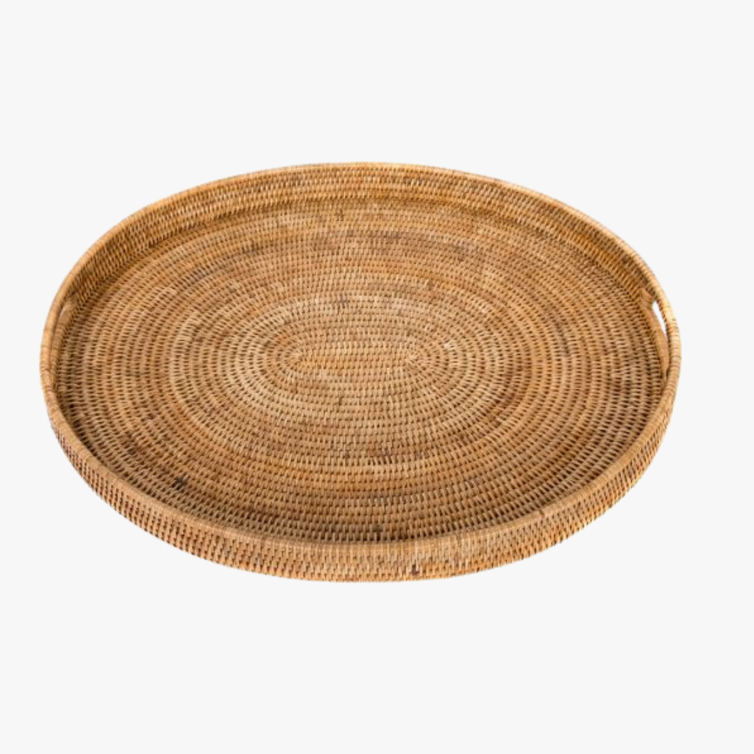 Salina Oval Rattan Tray