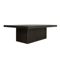 Tatum Espresso Coffee Table  - Ribbed Details