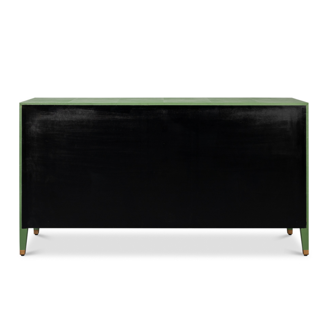  Gideon Verde Shagreen Dresser Back