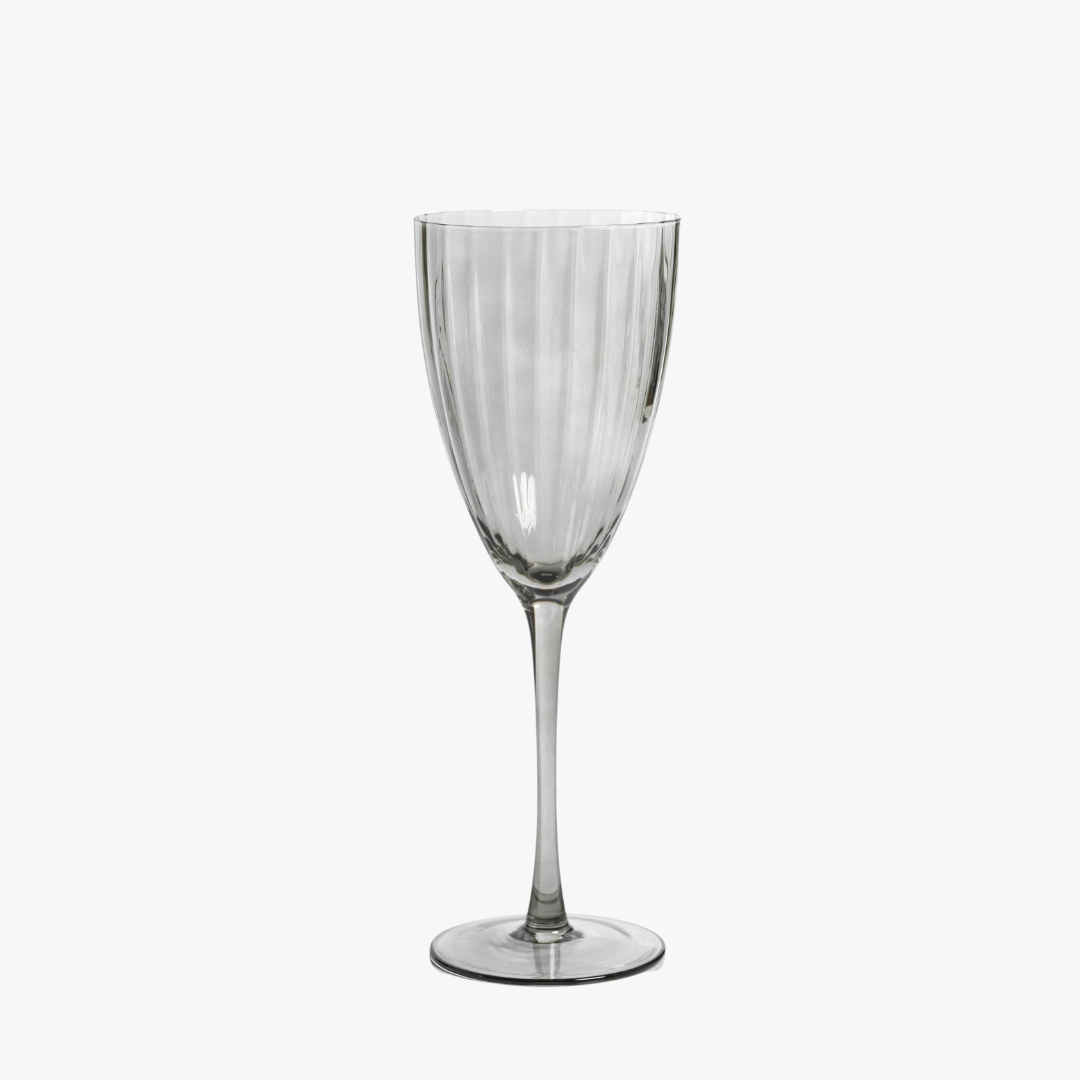 Pebbled Glass Stemless Champagne Flute