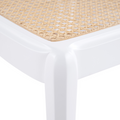 Lana White Side Chair Woven Cane Seat Detail