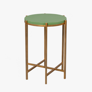 Verde Shagreen Accent Table