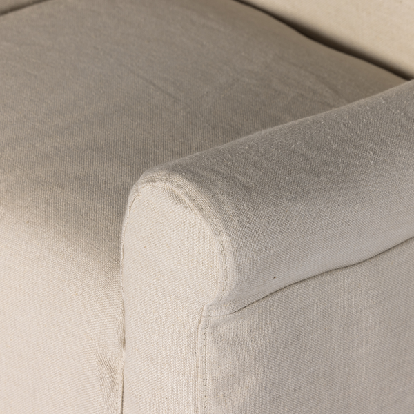Bella Slipcover Dining Chair Arm Details