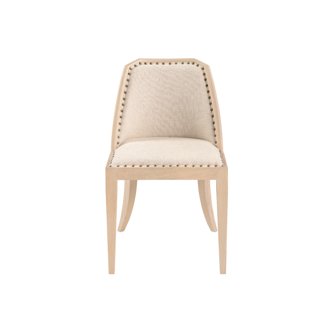 Aden Linen and Oak Dining Chair