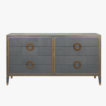 grey and gold dresser Gideon Slate Shagreen Dresser