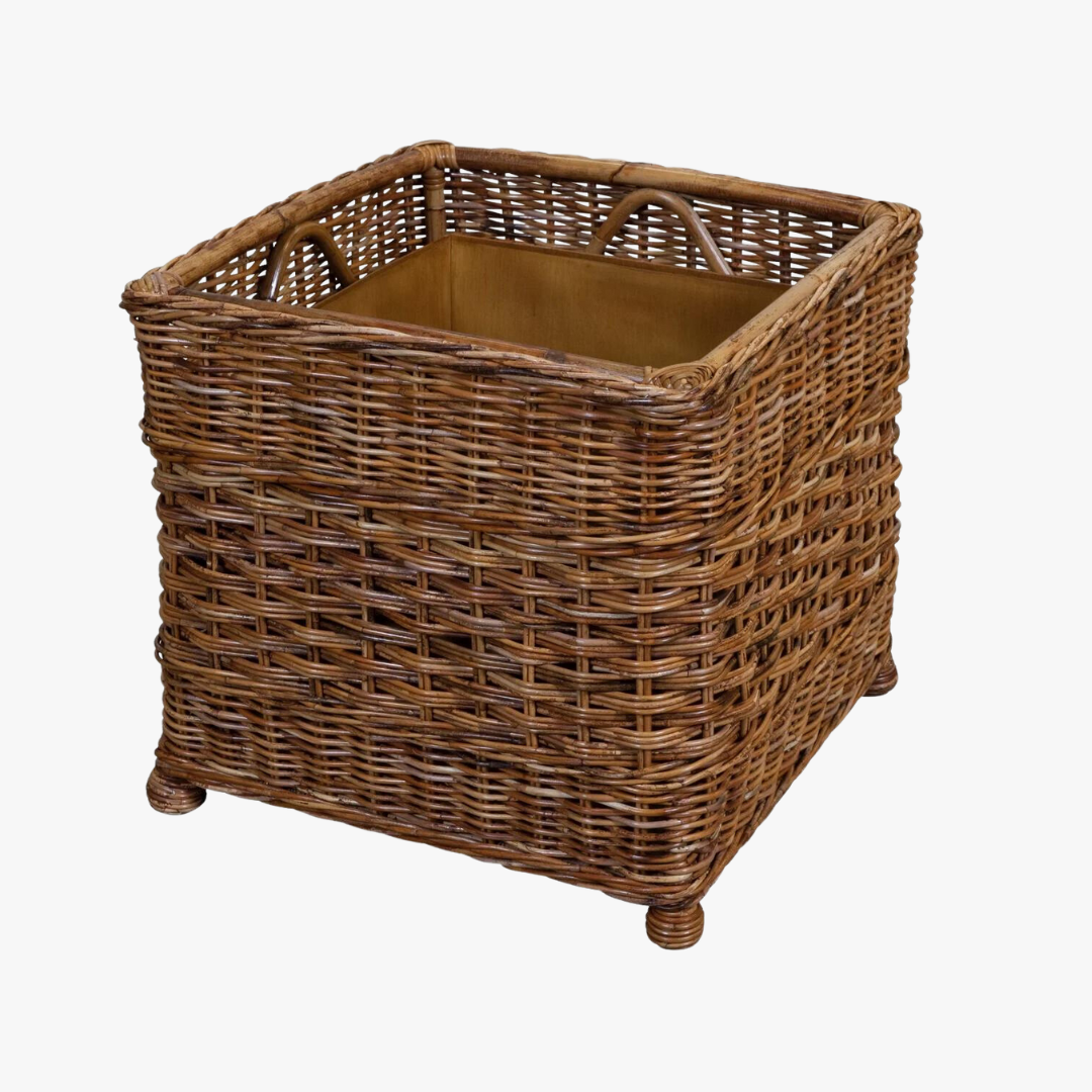 Tall Round Tissue Storage Basket - Toilet Paper Cover - Dear Keaton