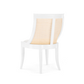 Marais White Arm Chair Back View