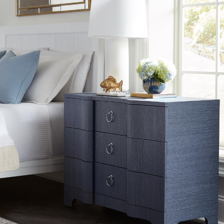 Biarritz Navy Grasscloth Chest