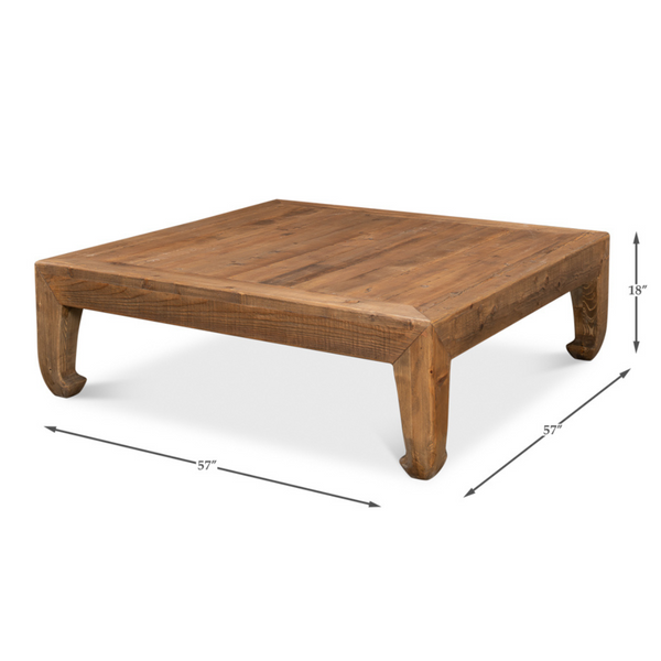 Classic Ming Large Coffee Table DImensions