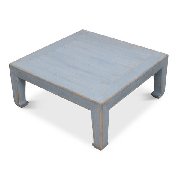 Classic Ming Coffee Table - Square Blue