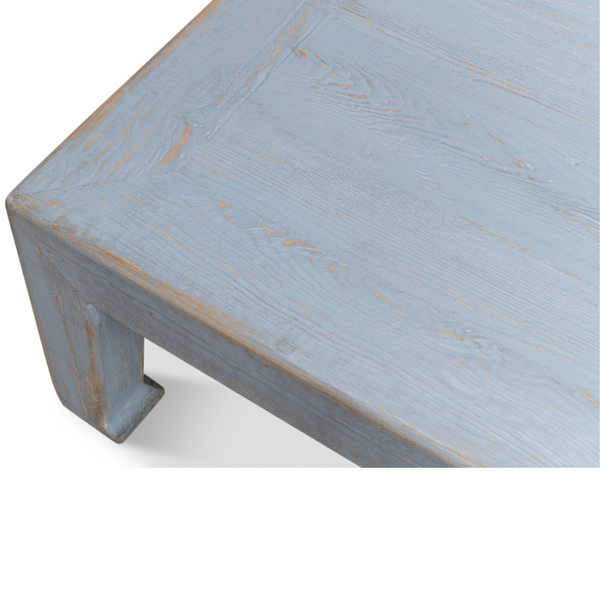 Classic Ming Coffee Table Blue Top details