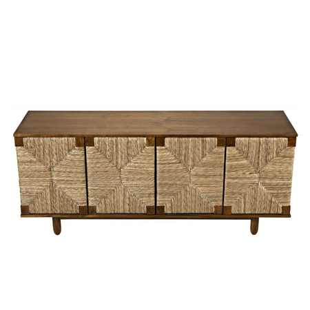 Four Door Brook Teak Sideboard top view
