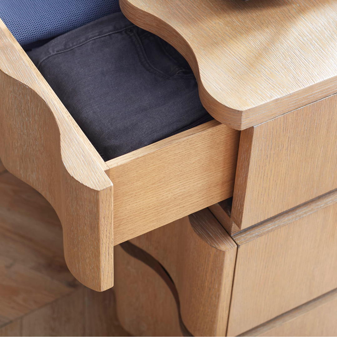 Arm Chair measures 22w x 21.75d x 38.75h Seat height: 18.75" Seat Width: 21 Seat Depth: 18.75 Cushion Thickness: 3     Between Legs: 19.5 Floor To Bottom: 14  Pigmented Lacquered Wood and Veneers                                                 Finish and fabric samples available upon request styled with folded clothes