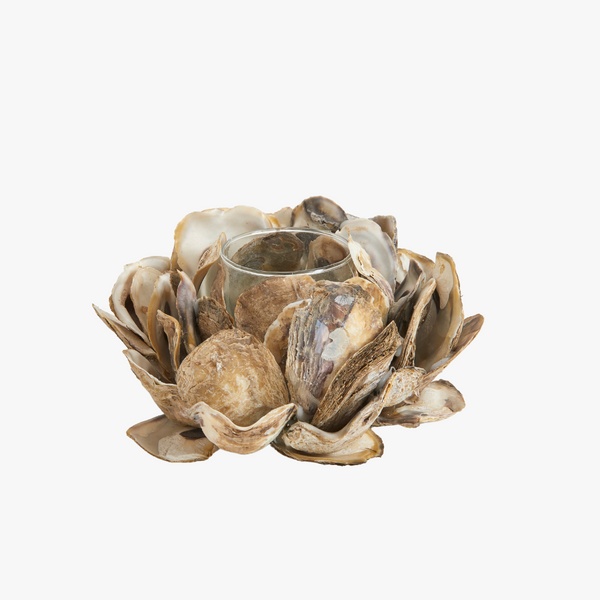 Oyster Shell Candle Holder