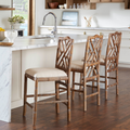 Hayden Driftwood Counter Stool styled in kitchen