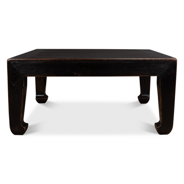 Classic Ming Coffee Table - Ebonized Black Finish