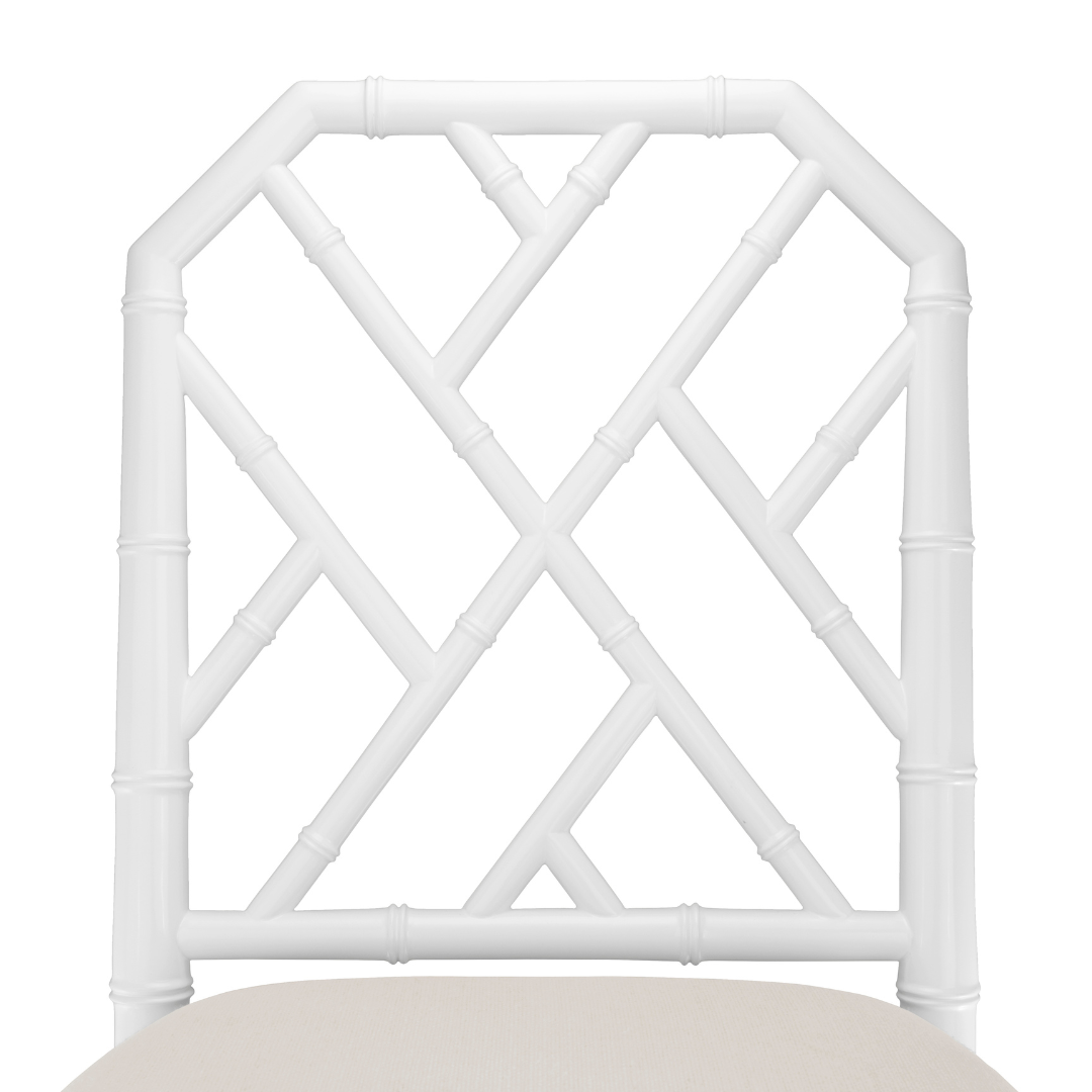 Jardin Eggshell Counter Stool Lattice Closeup