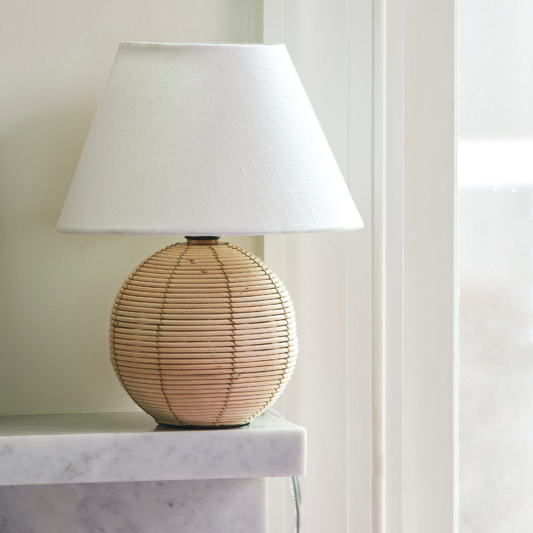 Merrit Mini Lamp on Marble Shelf