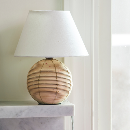 Merrit Mini Lamp on Marble Shelf