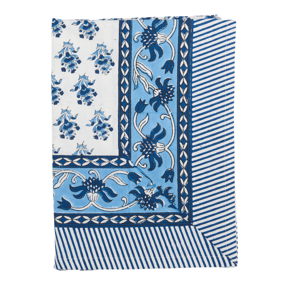 Gayatri Blue Table Cloth border details